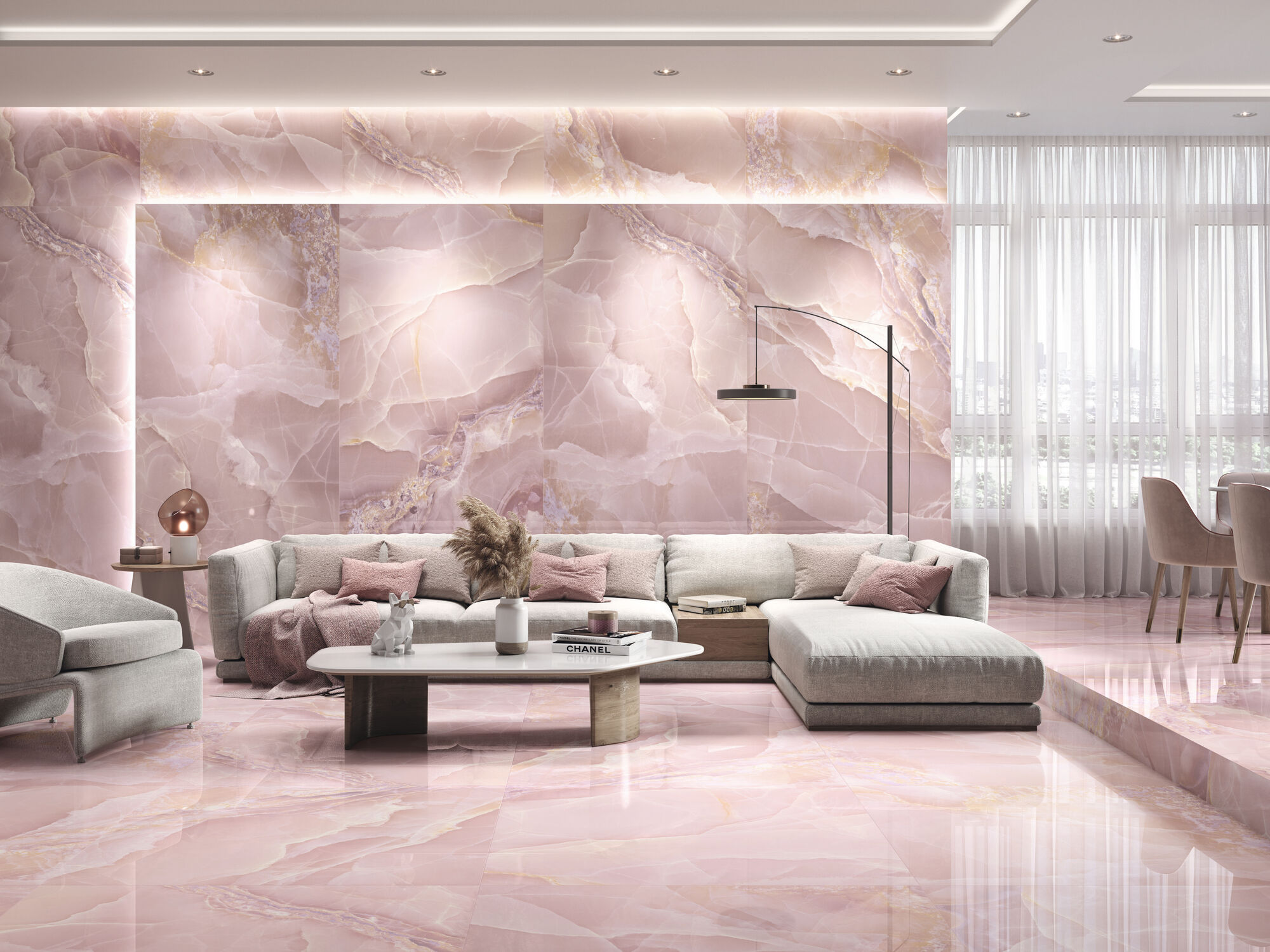 Onyx Rose Pulido 60x120 Baldocer