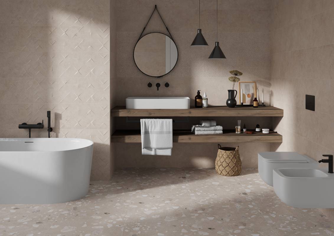 Kyoto beige 01 30х90 Gracia Ceramica