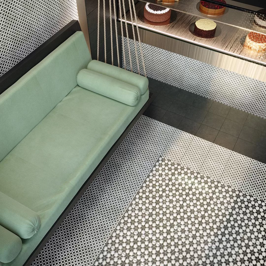 VT/A295/SG1544N Декор Фреджио 2 черно-белый 20x20x8 Kerama Marazzi фото 7