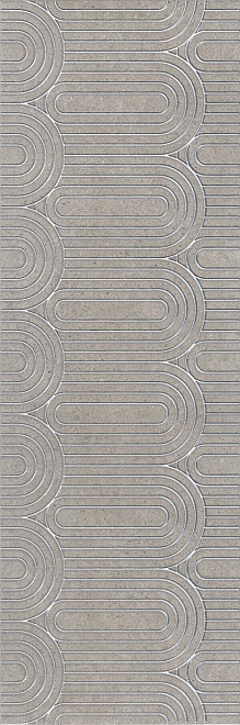 OP/B201/12137R Декор Безана серый обрезной 25*75 Kerama Marazzi