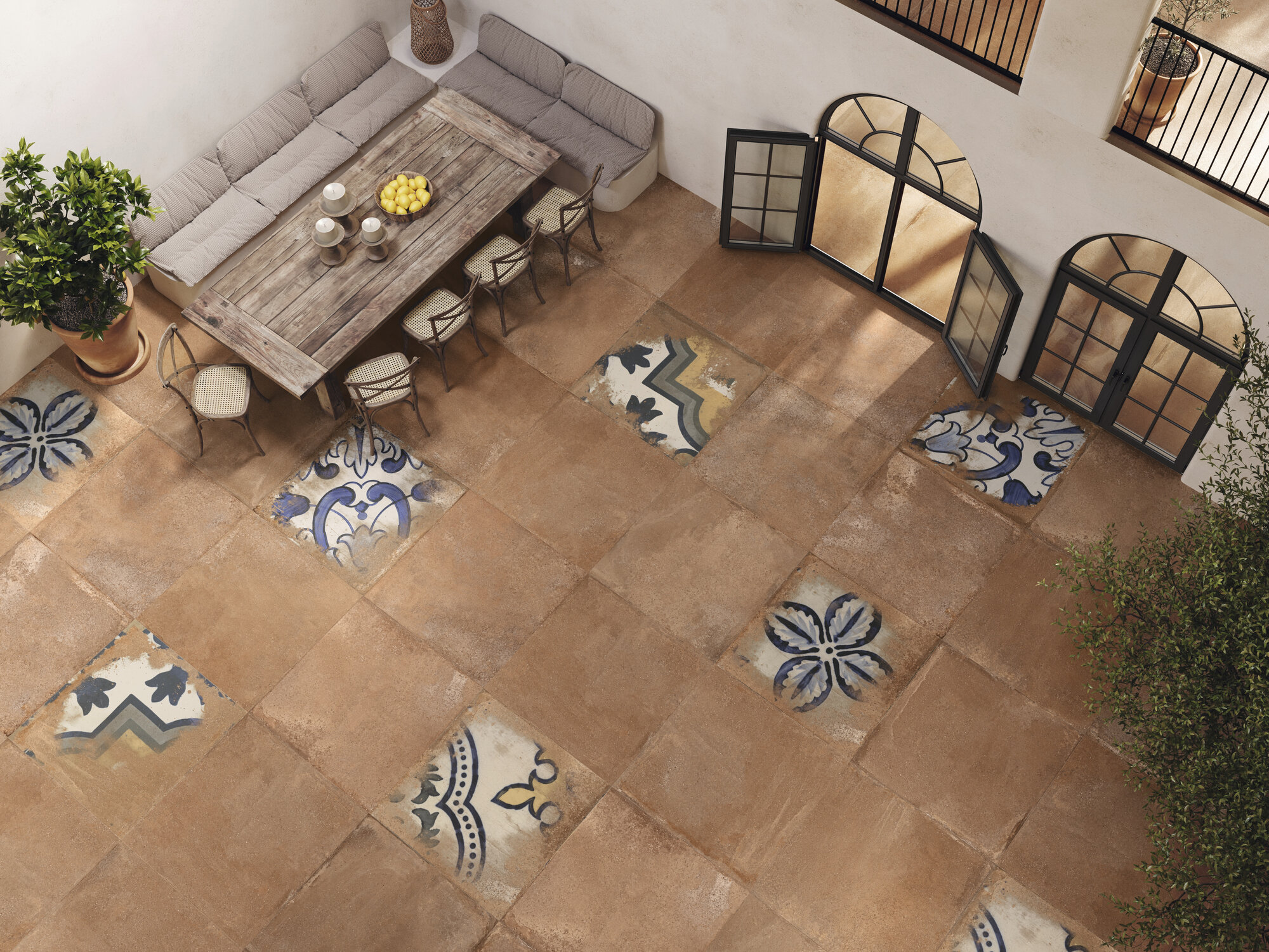 A042409 Palanzo Ecru Rect. 60x60 Ape Ceramica