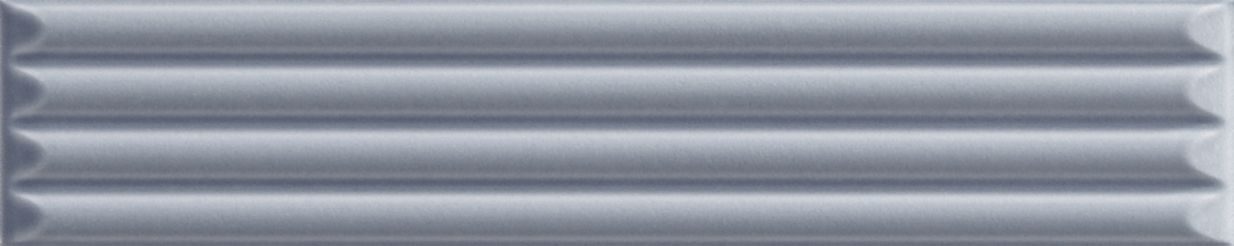 192127 Up Cannettato Blue Matte 25x5 Ava Ceramica