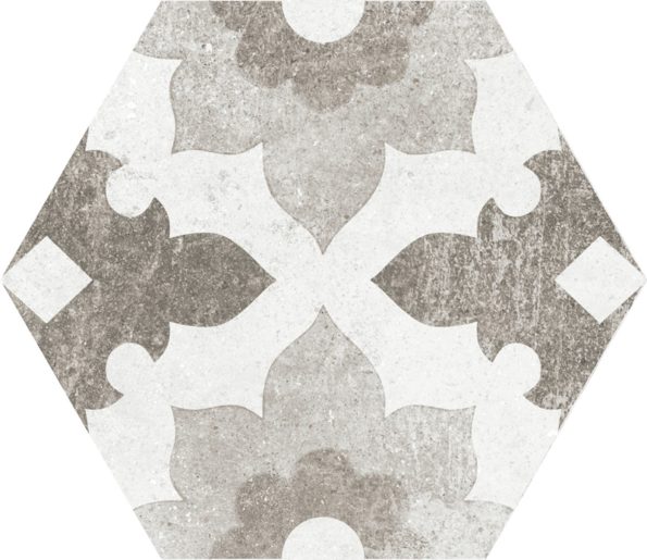 22099 Hexatile Cement Garden Grey 17,5x20 (17 видов паттерна) EQUIPE