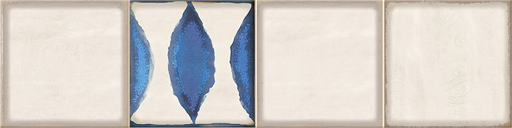 586832001 Faenza Cobalt Flor Frise 1 15.6x63 Eletto Ceramica