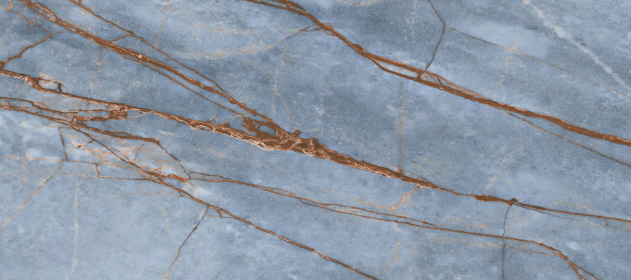 774595 Heritage Luxe Azure Glossy 80x180 Rex Ceramiche