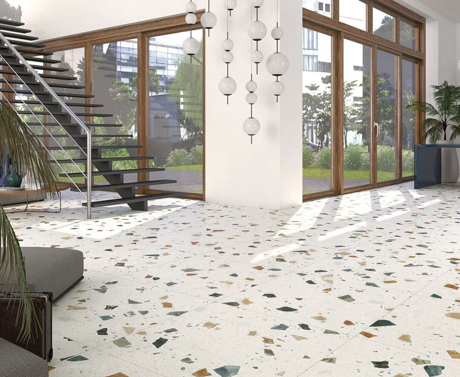 CH006060N Chips White 60х60 Pieza Ceramica