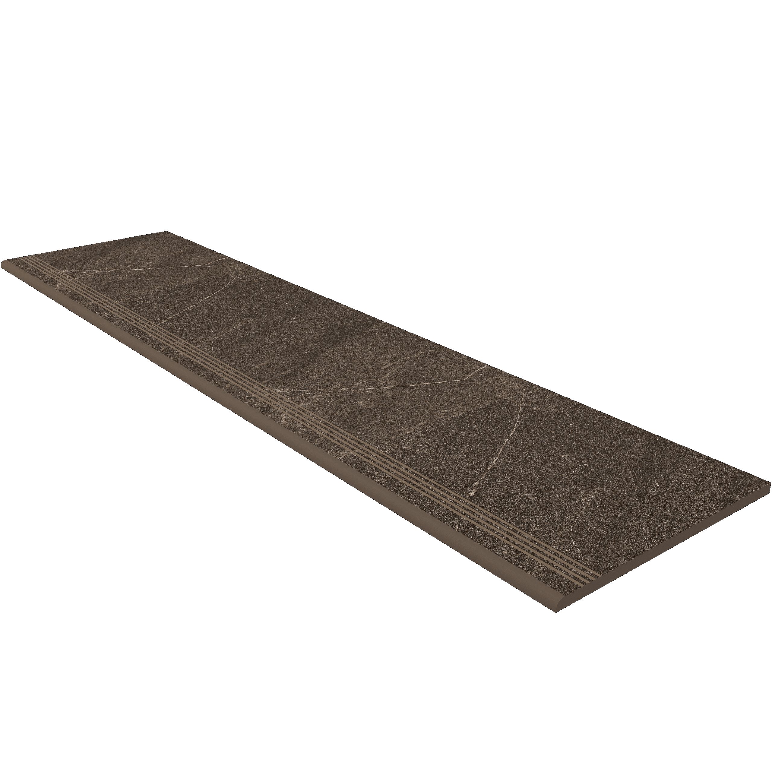 Ступень GB04 Gabbro Коричневый Неполированная с насечками 30x120x9 Estima