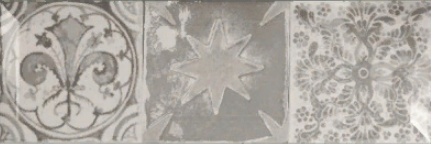 Antique gris brillo bisel 10x30 Monopole Ceramica