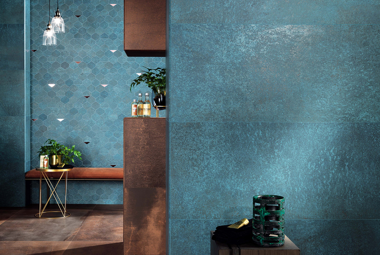 A0UT Blaze Iron Mosaico 3D Factory 29x29 Atlas Concorde