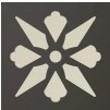 050N006D025 ENC06 Fleur 25 (ANT, BAU) 5x5 Winckelmans
