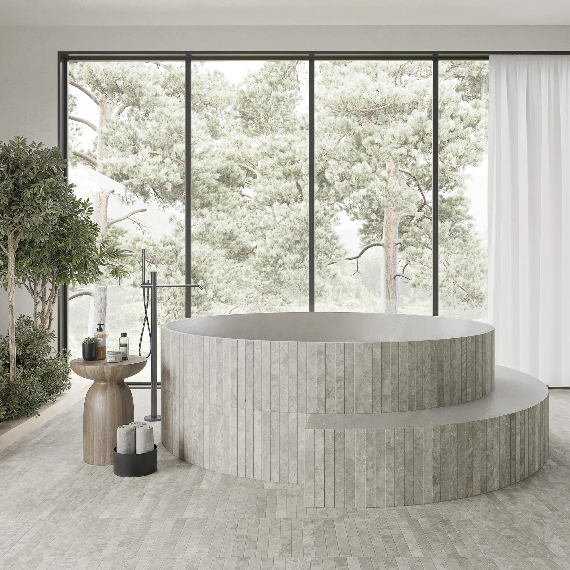 136578 Cross Cut O Walnut 5x15 WOW фото 3