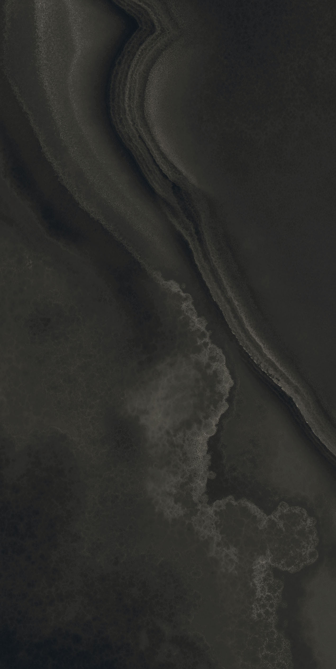 778830 Eccentric Luxe Smoky Black Glossy 6mm 60x120 Rex Ceramiche