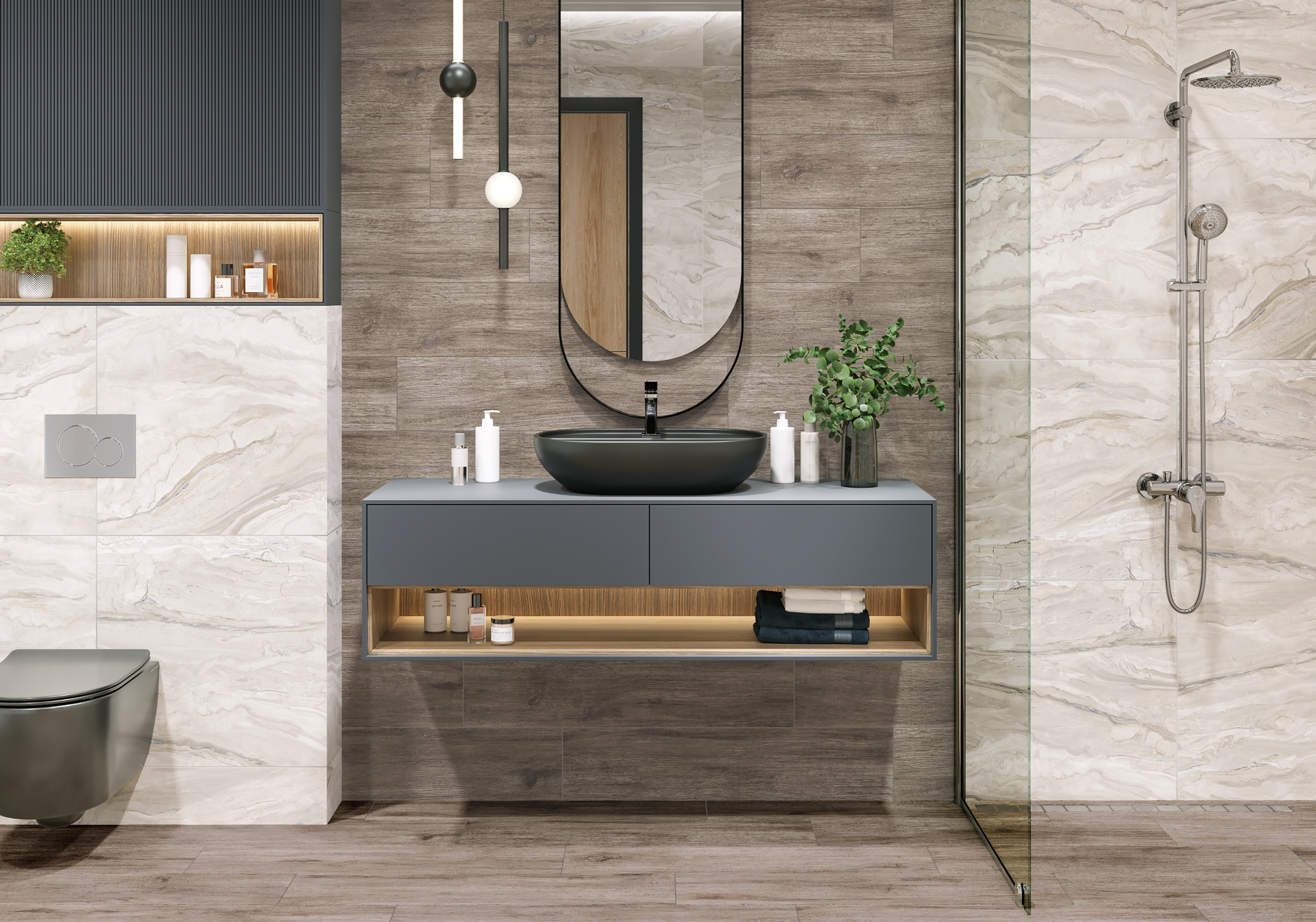 GFA2090CTW04R Citywood матовый карвинг 200x900x7 Alma Ceramica (Уралкерамика) фото 27