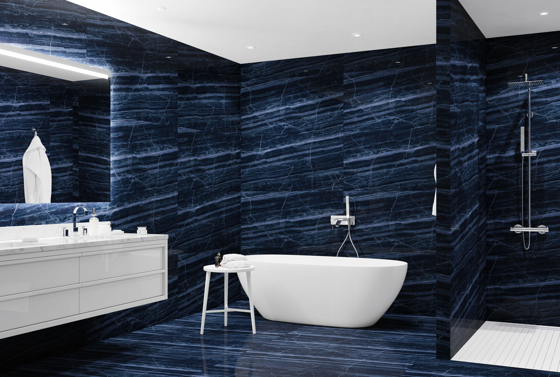 Rock Azul High Gloss 60x120 Staro фото 18