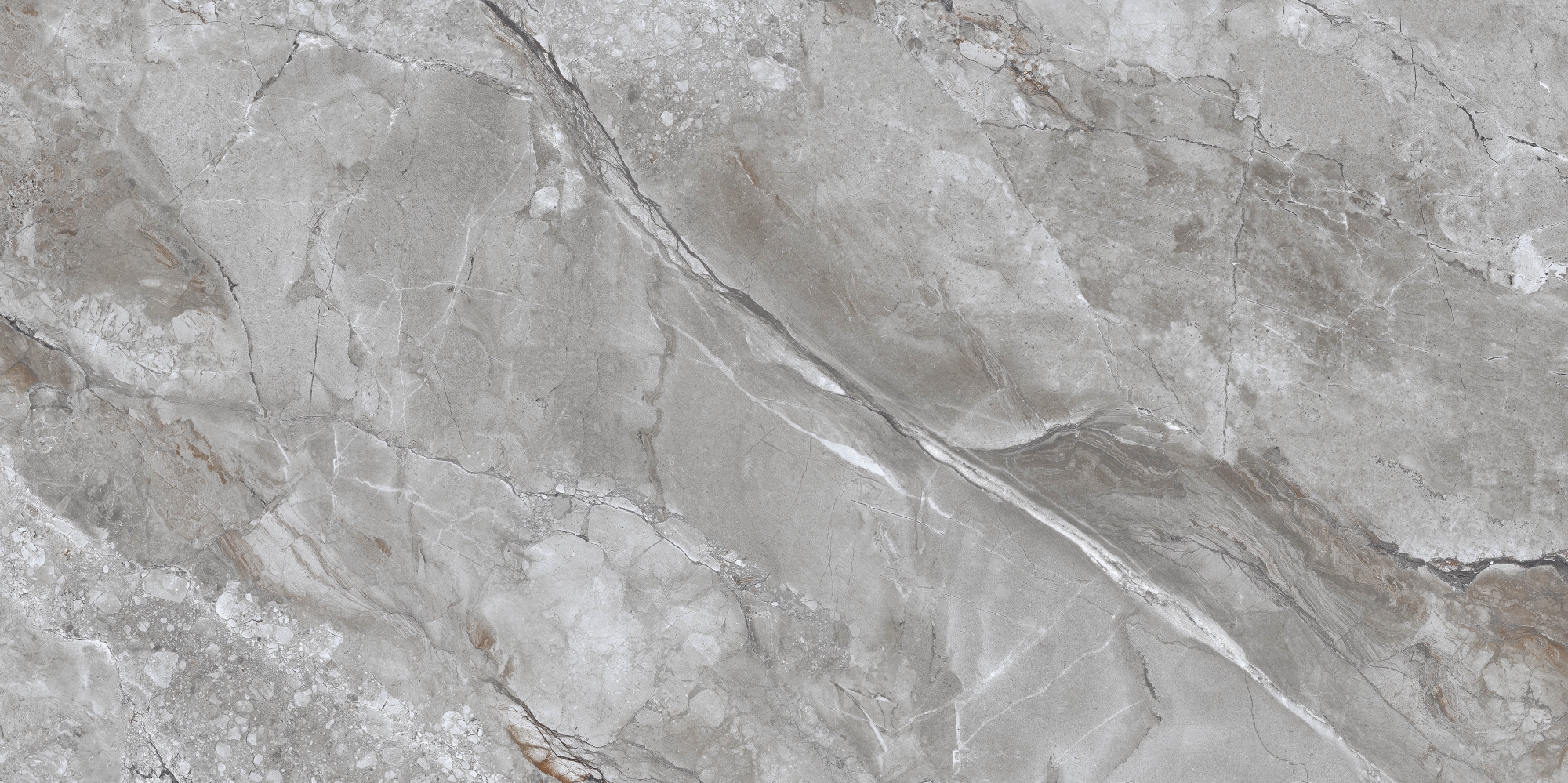 Suzlo Grey Glossy 60x120 Eurotile Ceramica