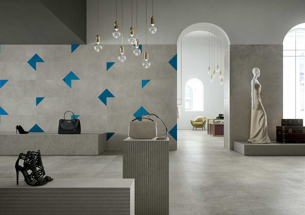 752770 Matrice Trama 3 F4 Azzurro Ret 80x80 Cedit
