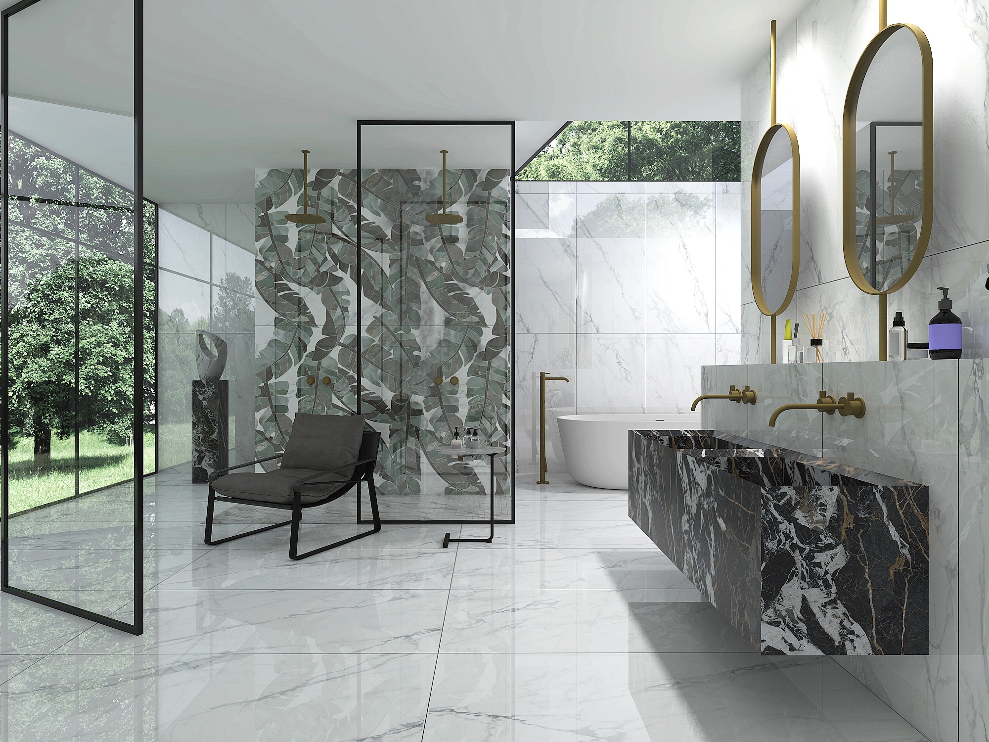 Paola Bali Bianco Polished Carving 60x120 ITC