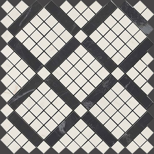 9MVF Marvel Cremo Mix Diagonal Mosaic 30.5x30.5 Atlas Concorde