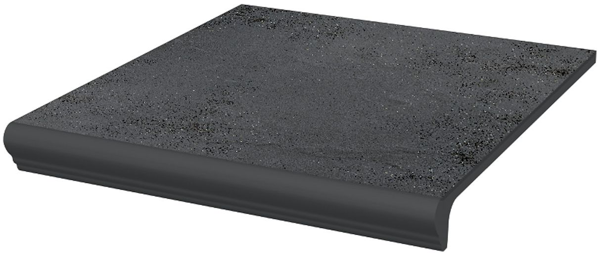 Semir Grafit ступень простая с носиком структурированная 30x33 Paradyz