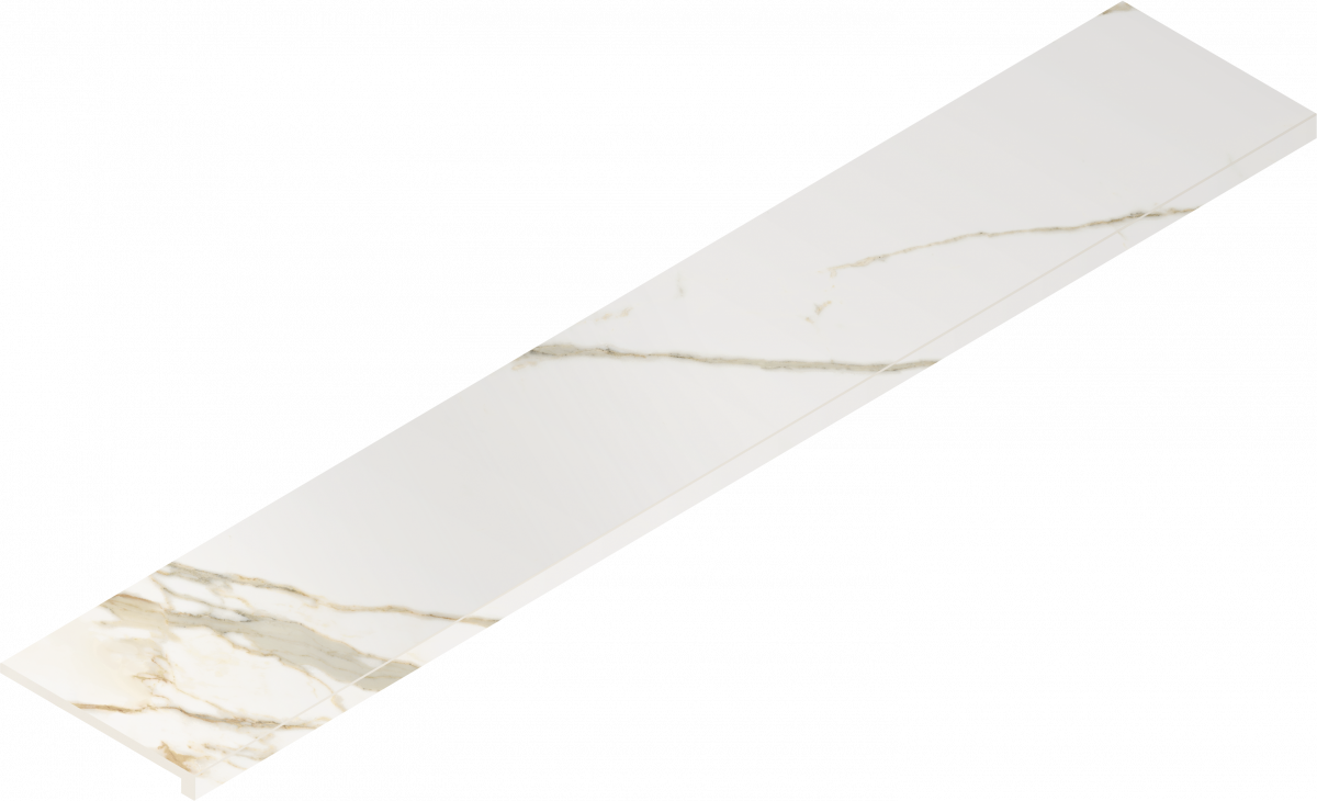 620070002613 Stellaris Calacatta Gold Scalino Frontale 33x160 Italon