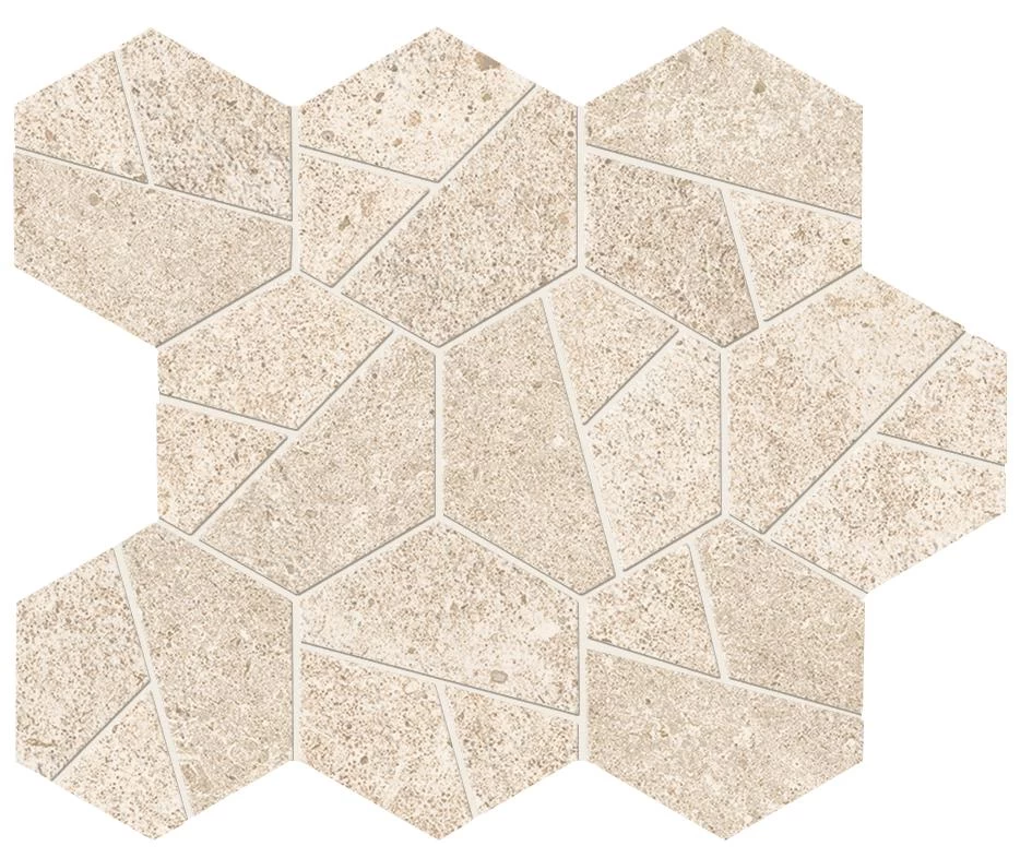 A7CU Boost Stone Ivory Mosaico Hex 25x28,5 Atlas Concorde