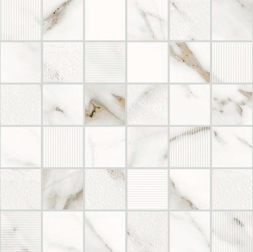 588143004 Calacatta Grey Mosaic 30x30 Eletto Ceramica
