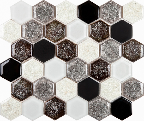 Esagono misto griggio (50x44) 28.5x24.5x8 Imagine lab