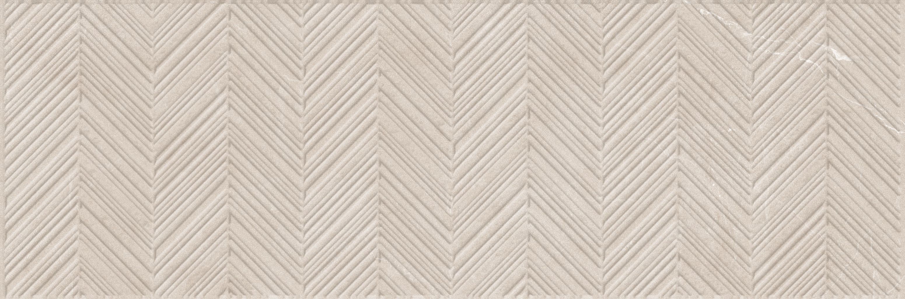 236 Ройс Беж рельеф ёлочка 32,5x100 Eurotile Ceramica фото 2