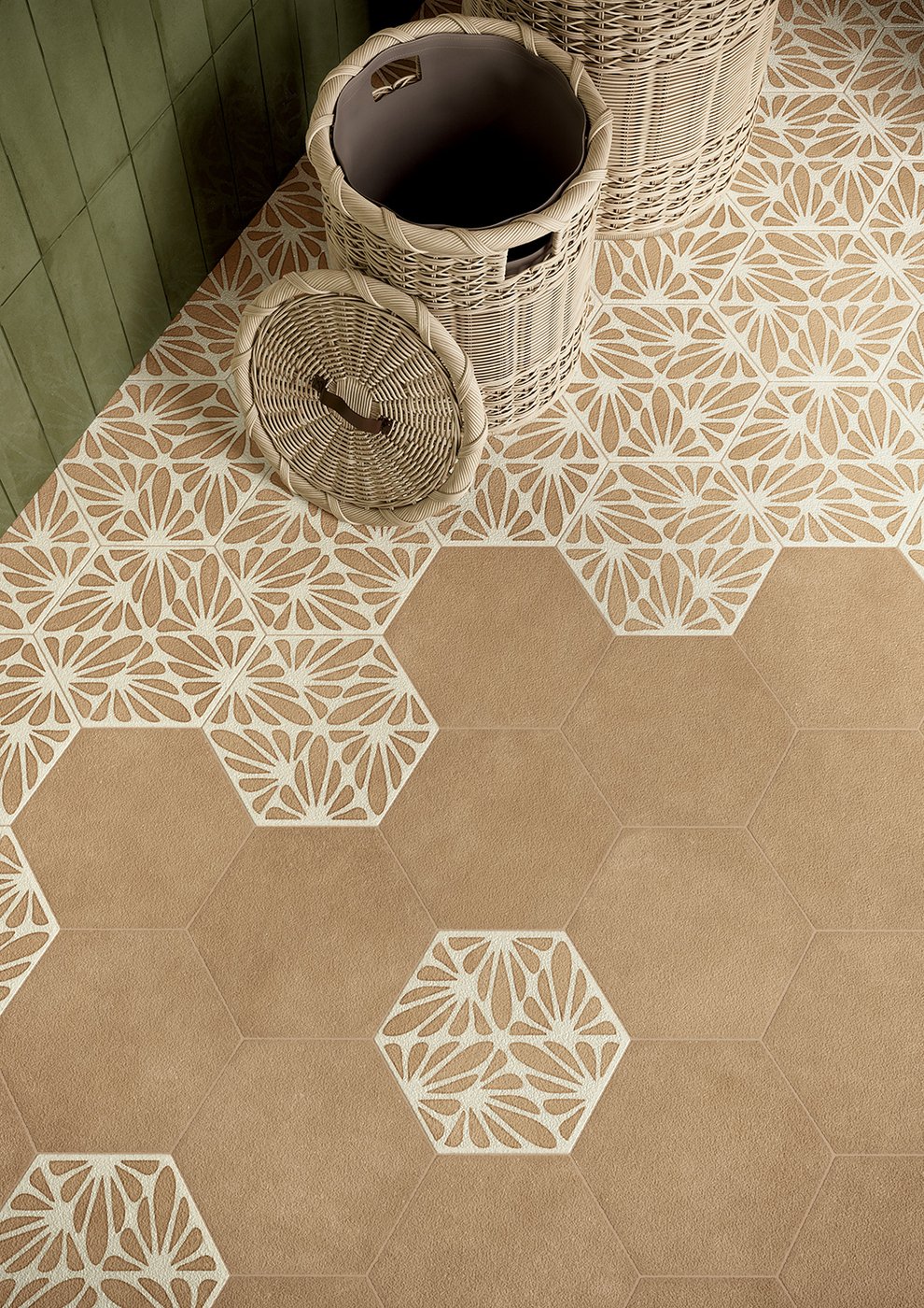 J081 Terracreta Cesello Argilla Esagonо 25х21,6 Marca Corona