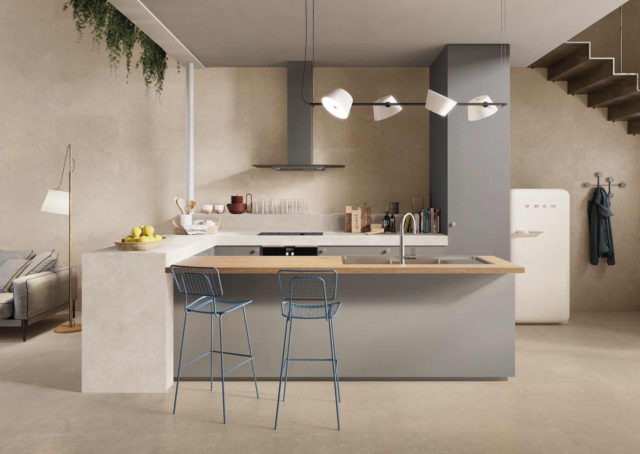 EHWP Totalook Mosaico Sequenza Bianco Naturale 30x30 Emilceramica