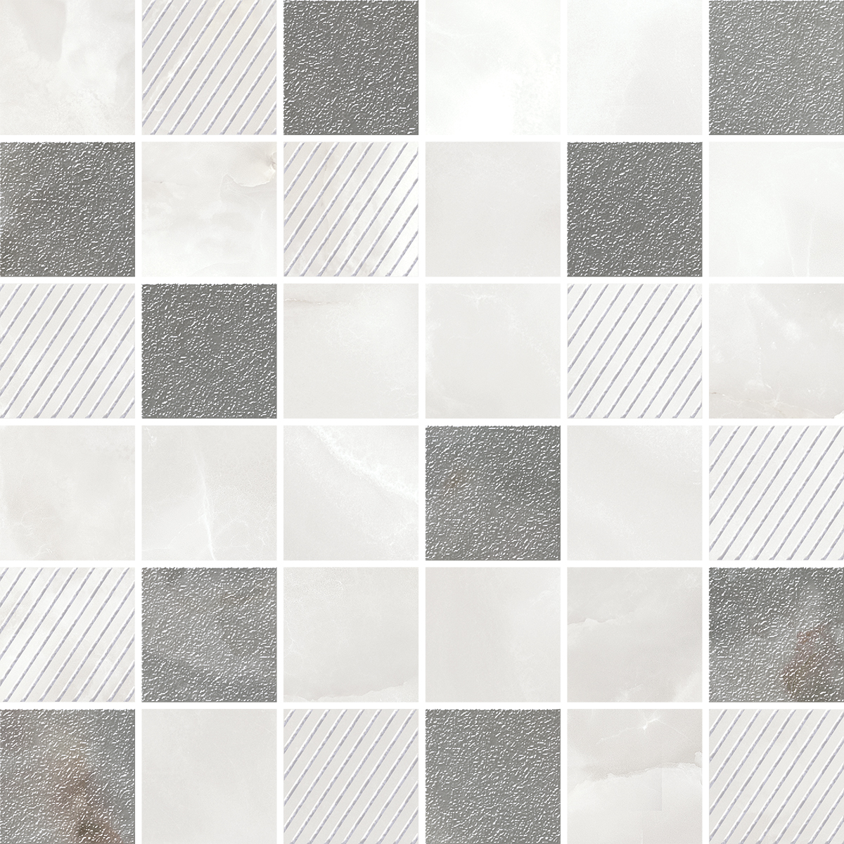 587433004 Opale Grey Mosaic 30x30 Azori