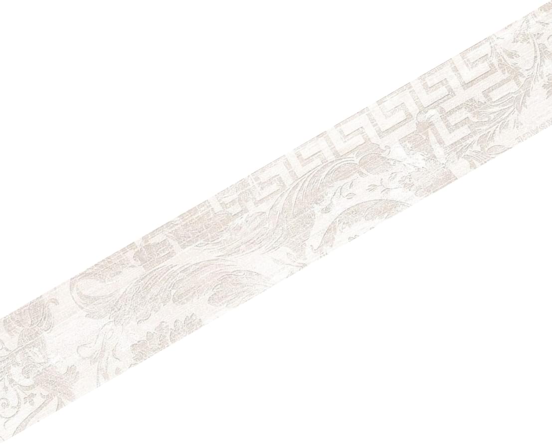 263243 Inserto decoro Chevron Ice 7,63x45 Versace (Gardenia Orchidea)