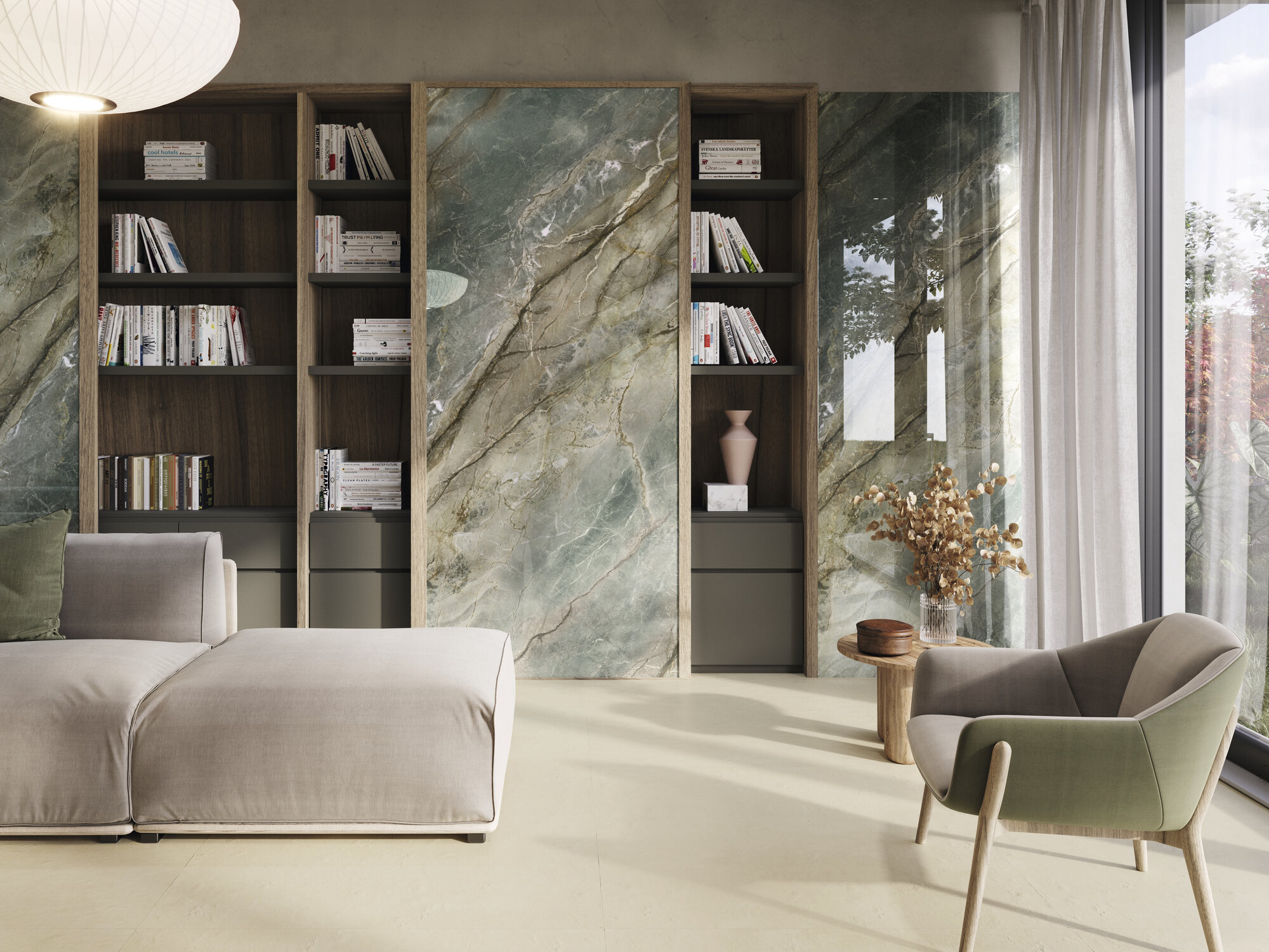 A044179 Brazil Green 3D Honed Rect 60x120 Ape Ceramica фото 3