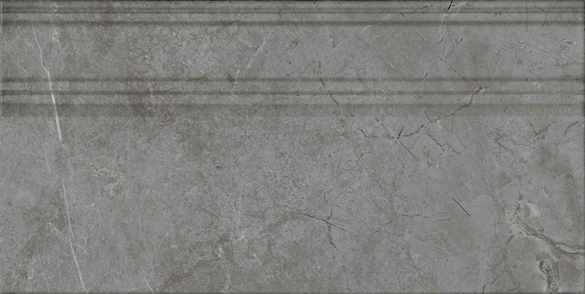 FME031R Плинтус Риальто серый тёмный глянцевый обрезной 20x40x1,6 Kerama Marazzi