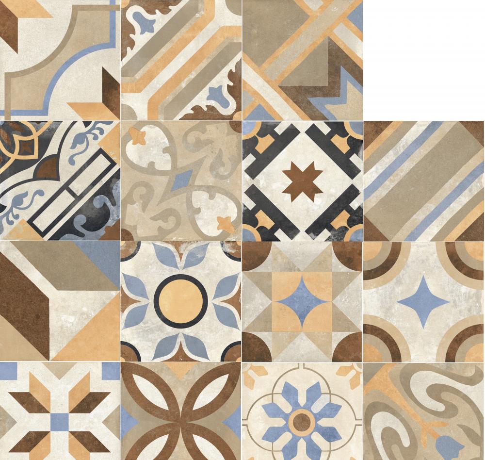 J87772 Swing Beige Multicolor Mix 20.3x20.3 RHS (Rondine) Ceramiche