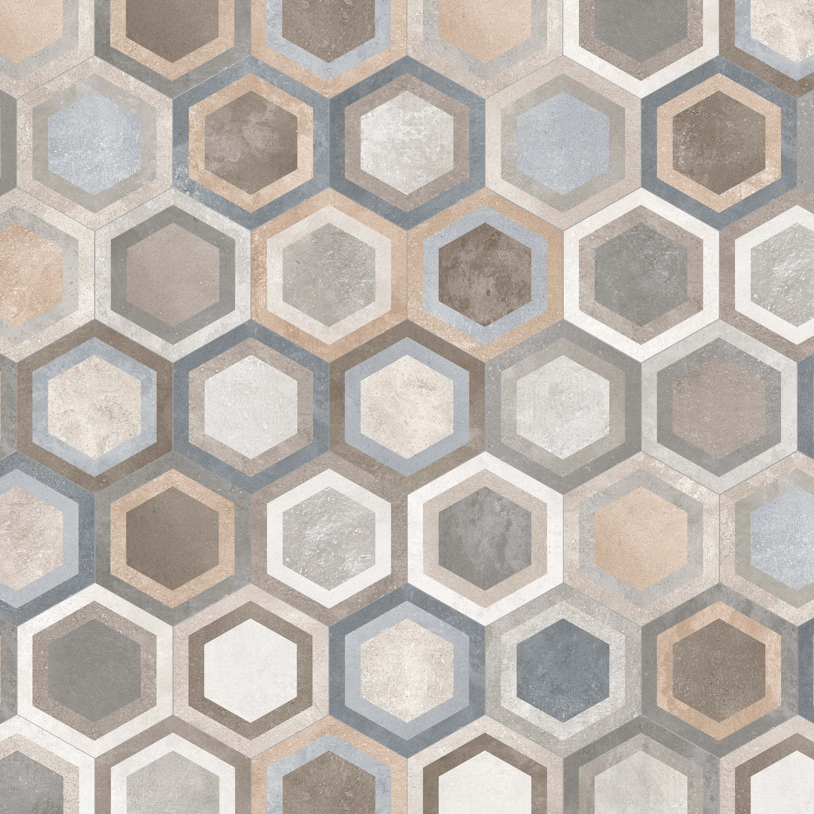 Hexagono Bushmills Multicolor Mix 23x26,6 VIVES