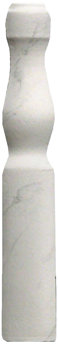 2621217 Marmoker Lucido Statuario Grigio Spigolo Zoccolo 2.5x12.5 Casalgrande Padana