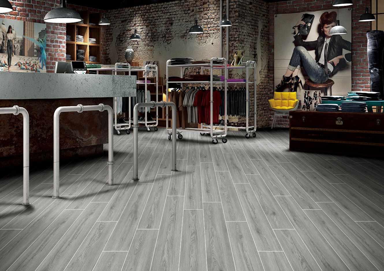 BHF-2017 Noce Matt Struct 150x900x10 Basconi Home фото 5