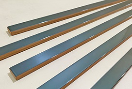 БК 159 Бордюр керамический черный люстрированный 1х60 Роскошная мозаика фото 6