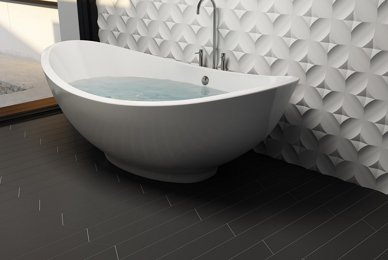 114043 TRIANGLE FLOOR R9 ASH GREY MATT 20.1x23.2 WOW