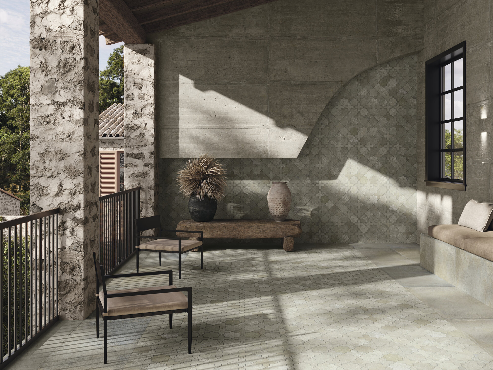 A042409 Palanzo Ecru Rect. 60x60 Ape Ceramica