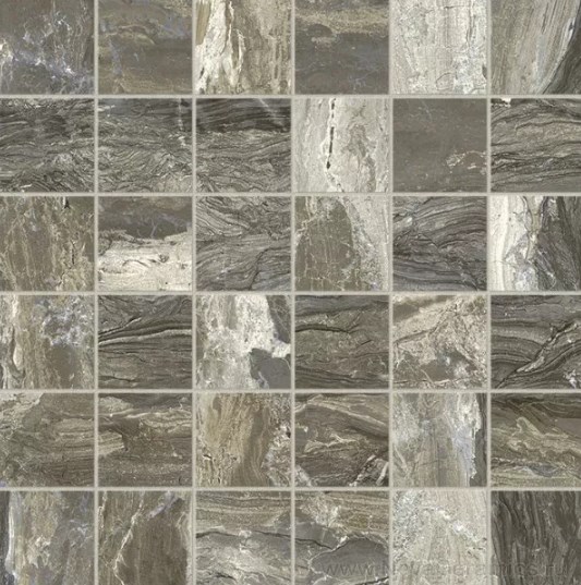Mosaico Gemstone Taupe Rett чип 4.95x4.95 31.6x31.6 Ascot