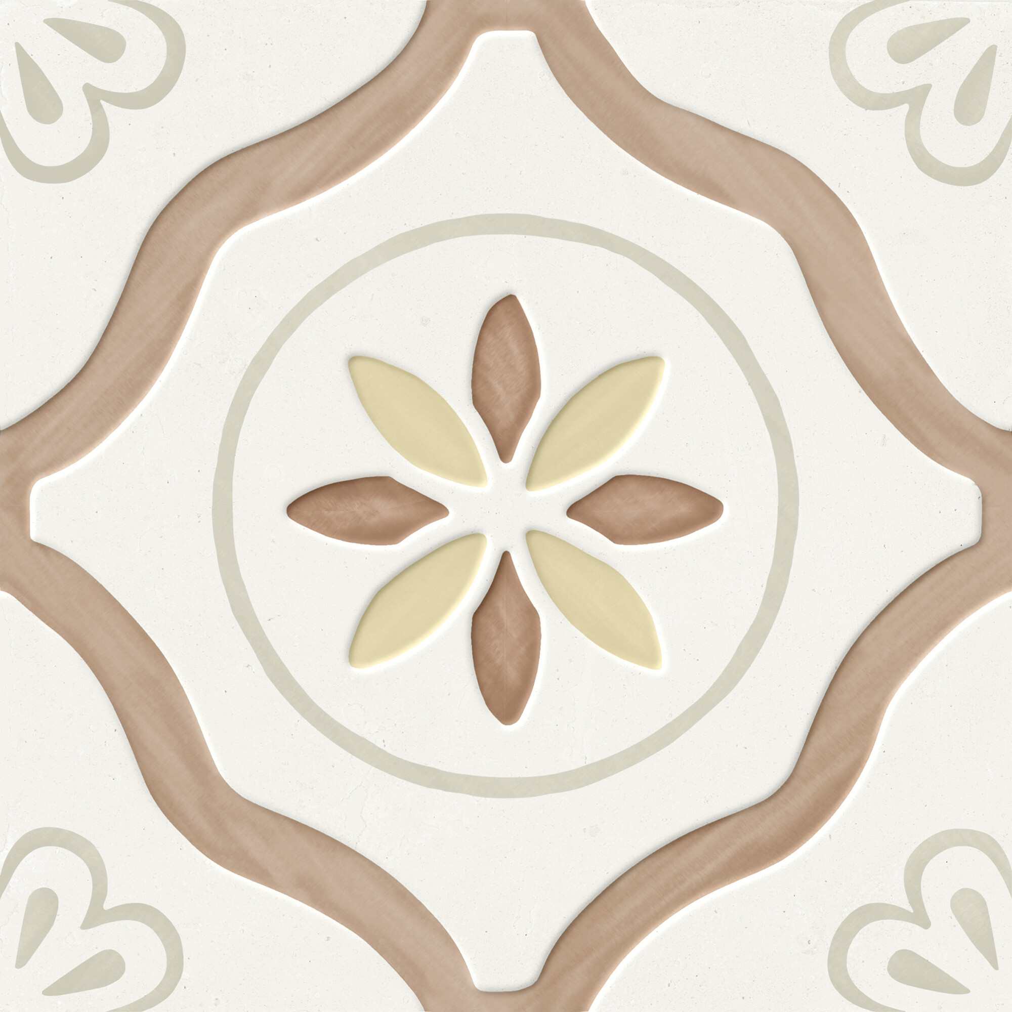 40462 Llevant Clay Petals LT 22.3x22.3 Harmony