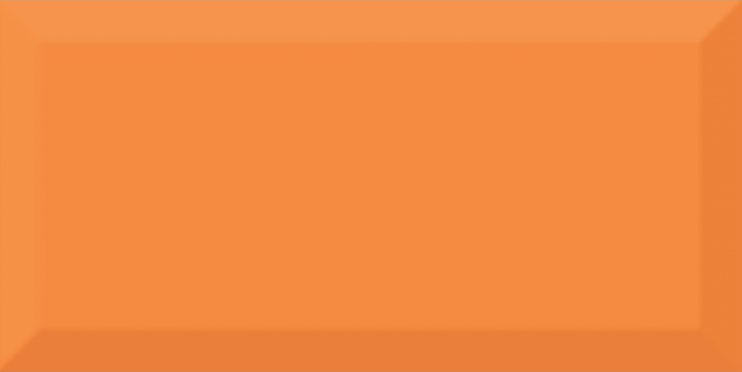 Monocolor Naranja Biselado Brillo 10х20 Absolut Keramika