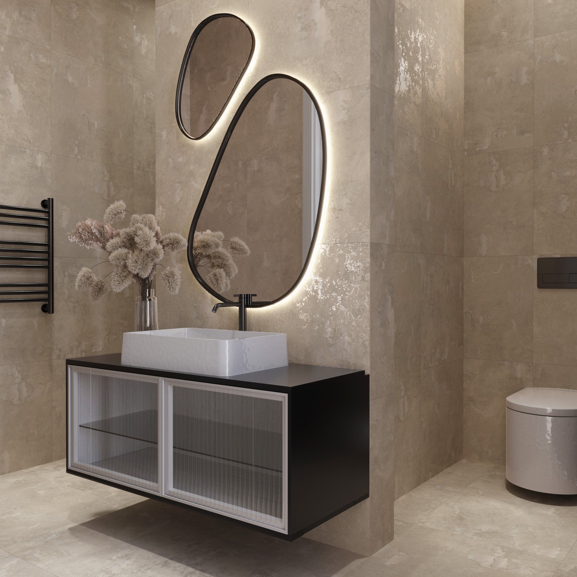 GI6001-A Eragon Light Brown Matt Glossy Ink 60x60 Arcadia Ceramica фото 28