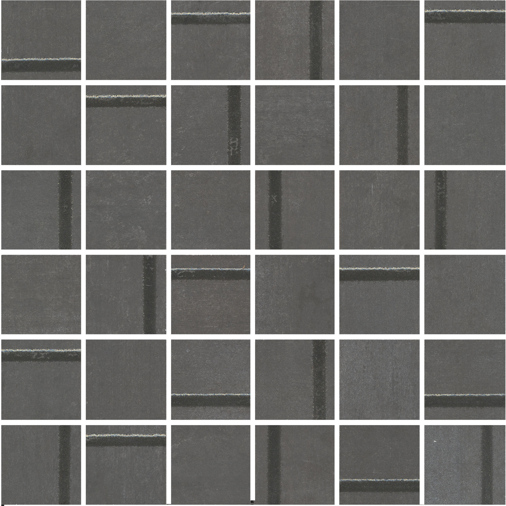 MM13132 Декор Гварди 1 мозаичный антрацит матовый обрезной 30x30x0,9 Kerama Marazzi