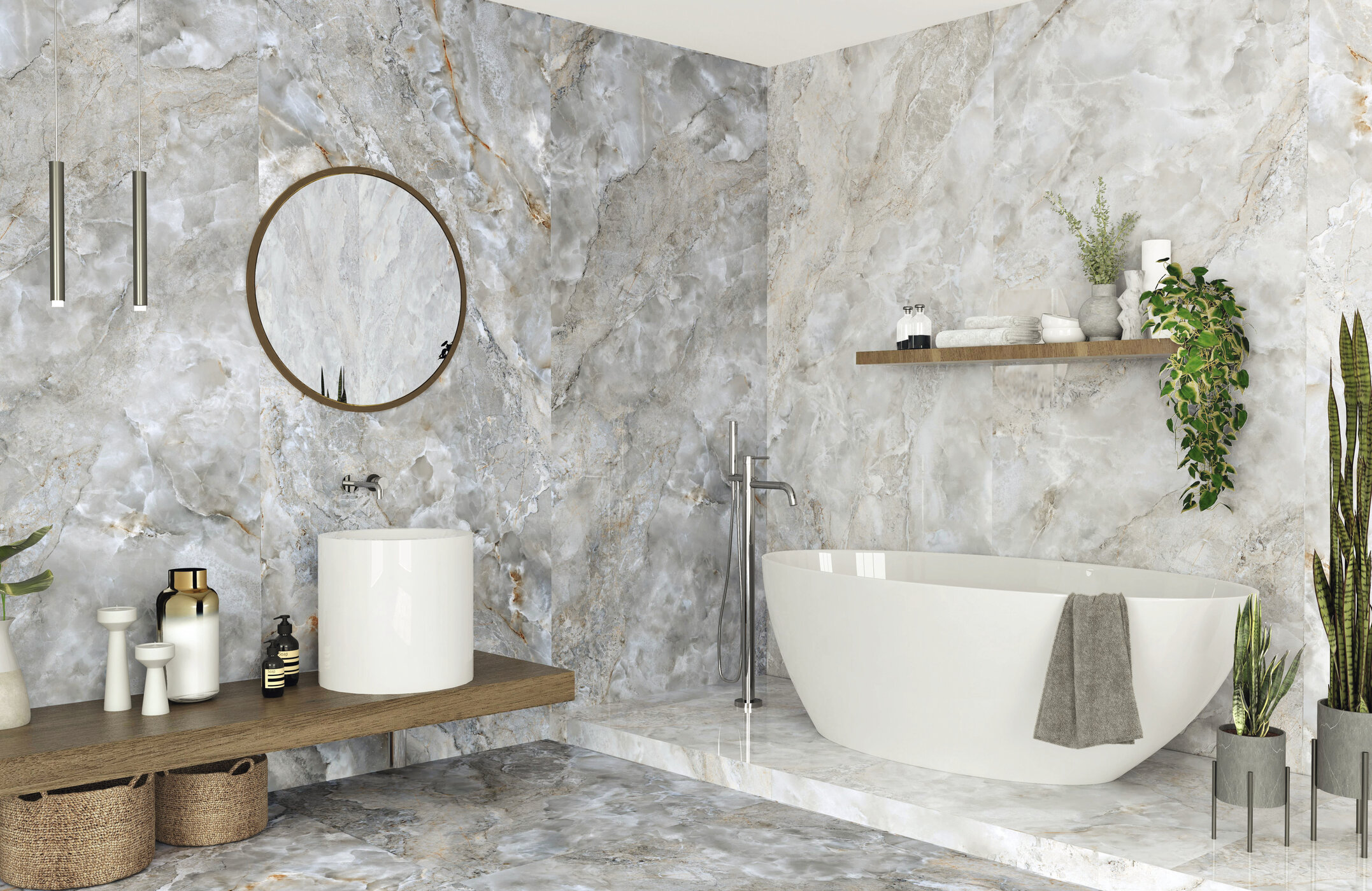 Aura Brown Pulido 60x120 Benadresa