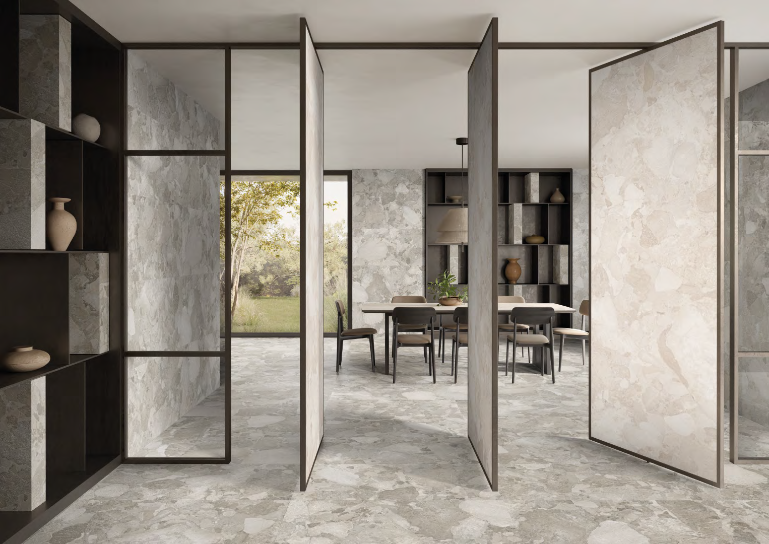 EN4Z Matera Stone Sassi Beige Silktech R10 Rett 60x120 ERGON