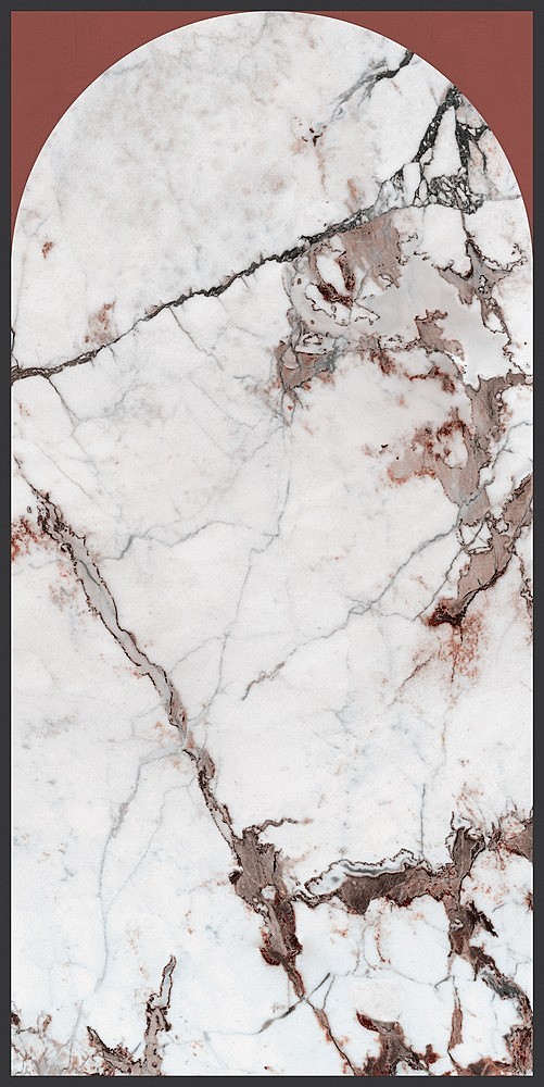 764111 Policroma Arco Breccia-Mattone Mat Ret 6mm 120x240 Cedit