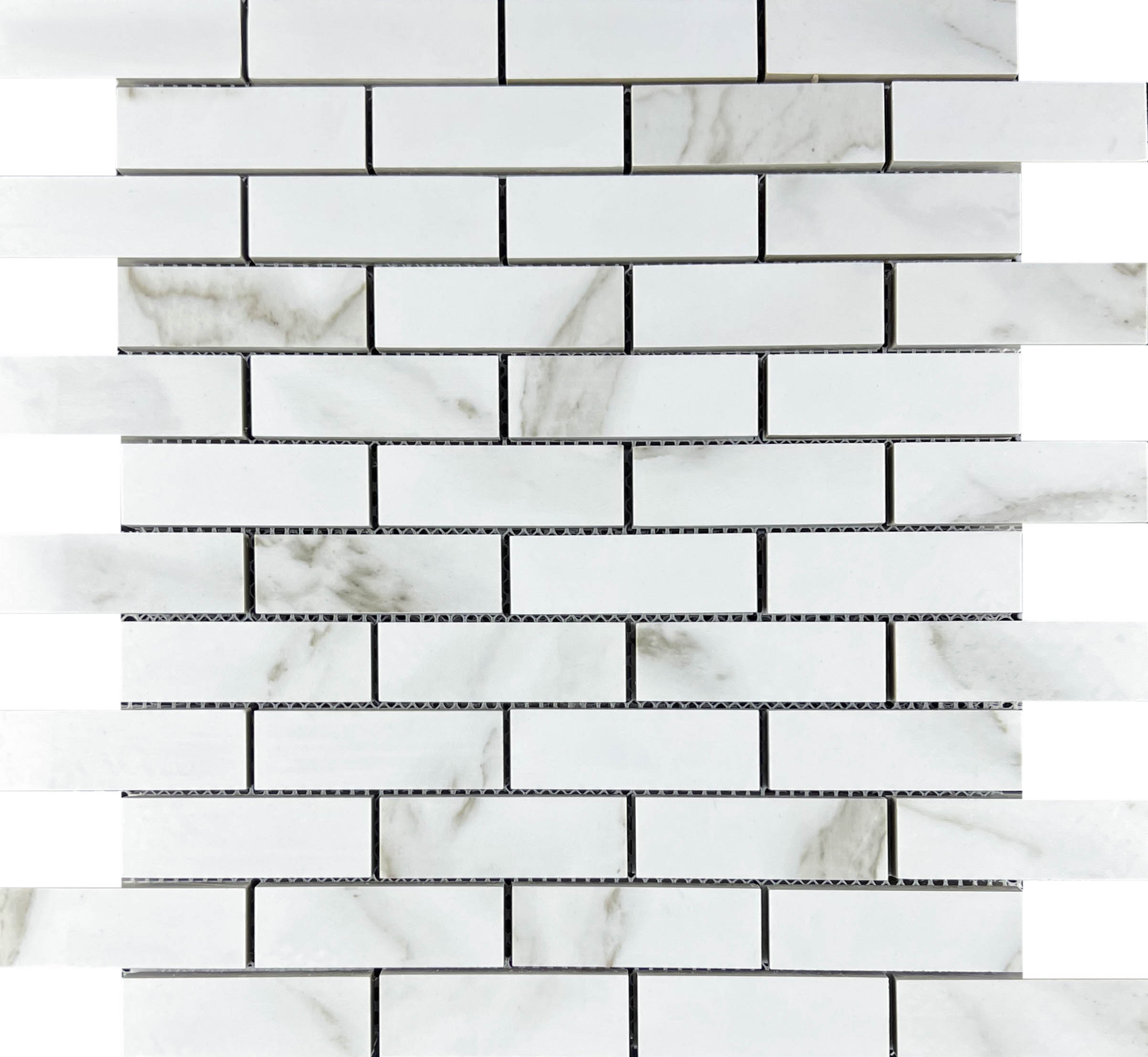 Mosaic Statuario Eva brick bone 32.1x29.9 Velsaa